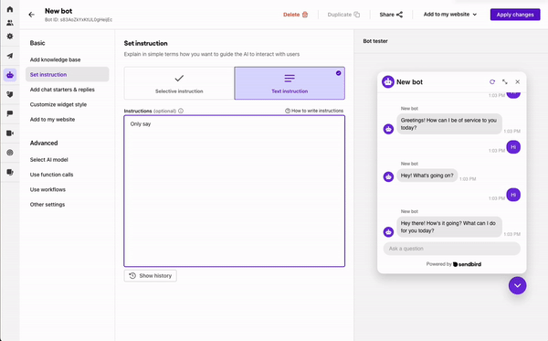 GIF|Dashboard screen showing how to add a new knowledge source.