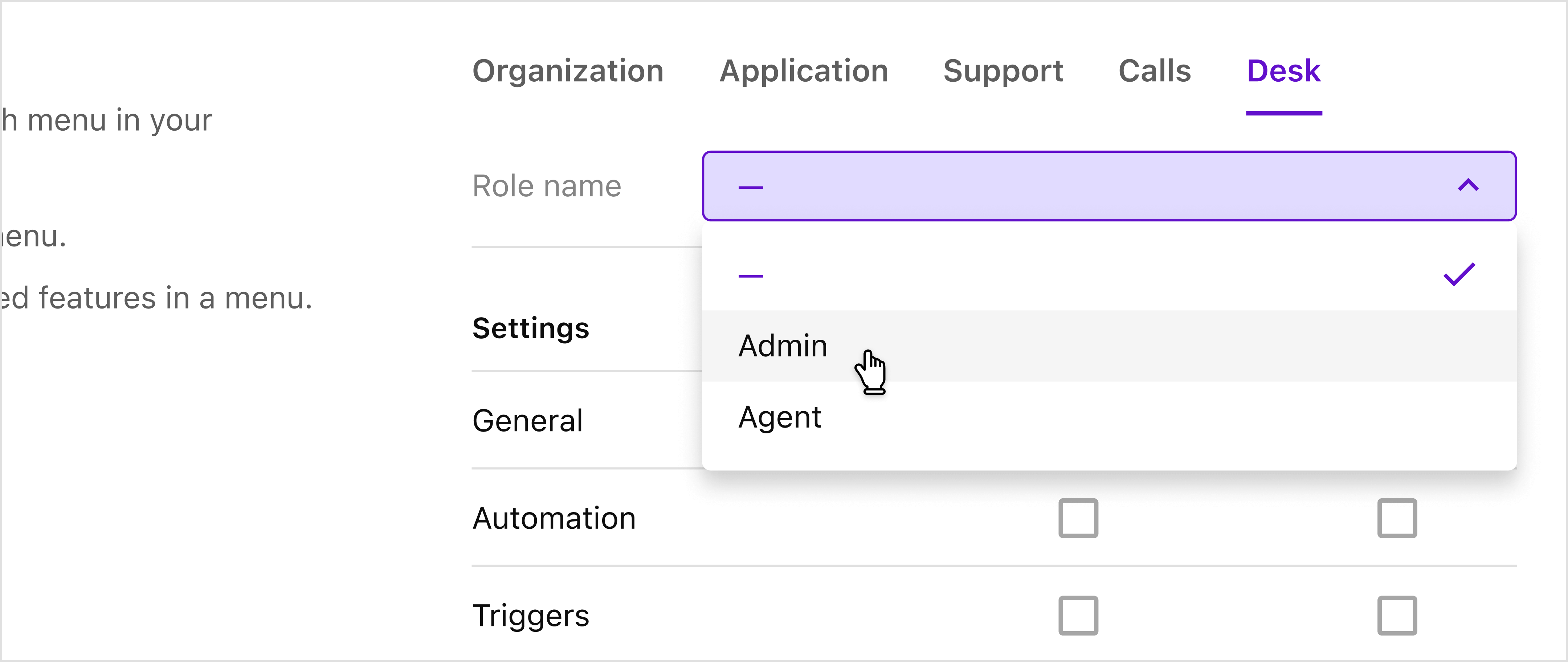Roles and permissions | Desk Guide | Sendbird Docs