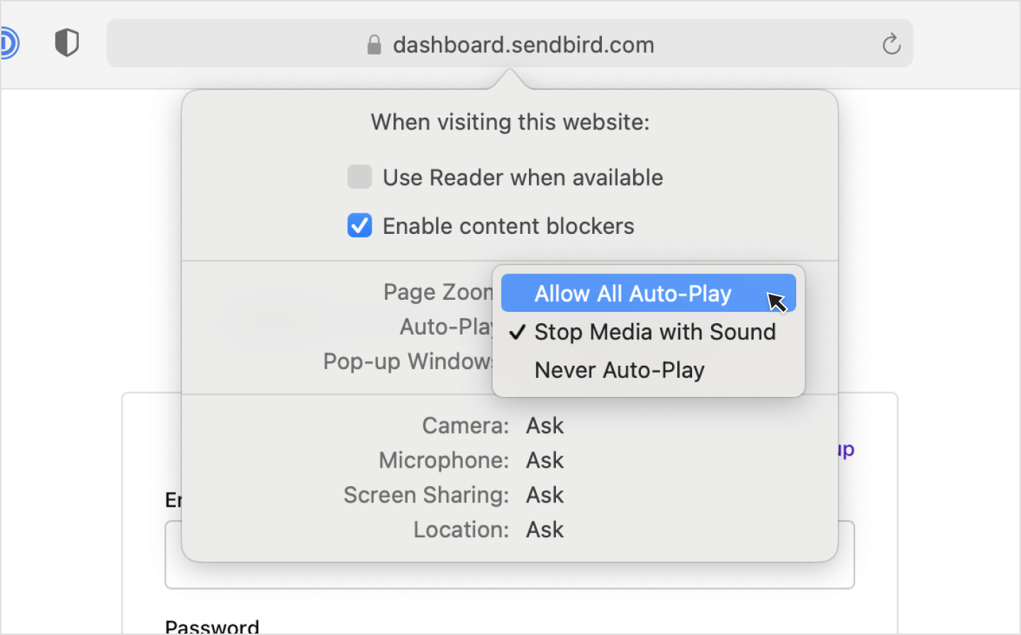 Image|Showing how to turn on notifications in Safari