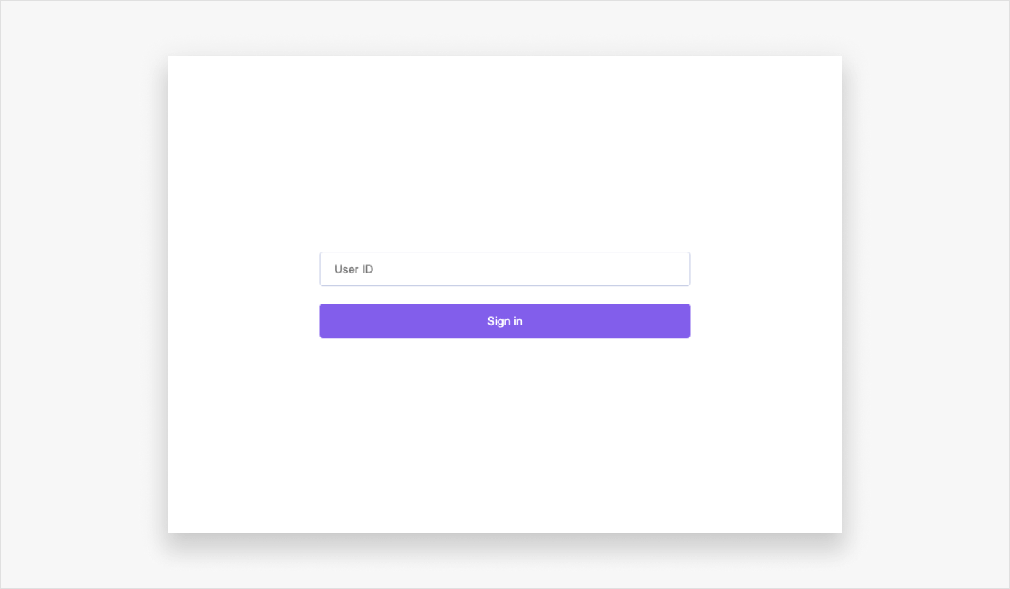 Image|Setting ui components to log in to sendbird live.