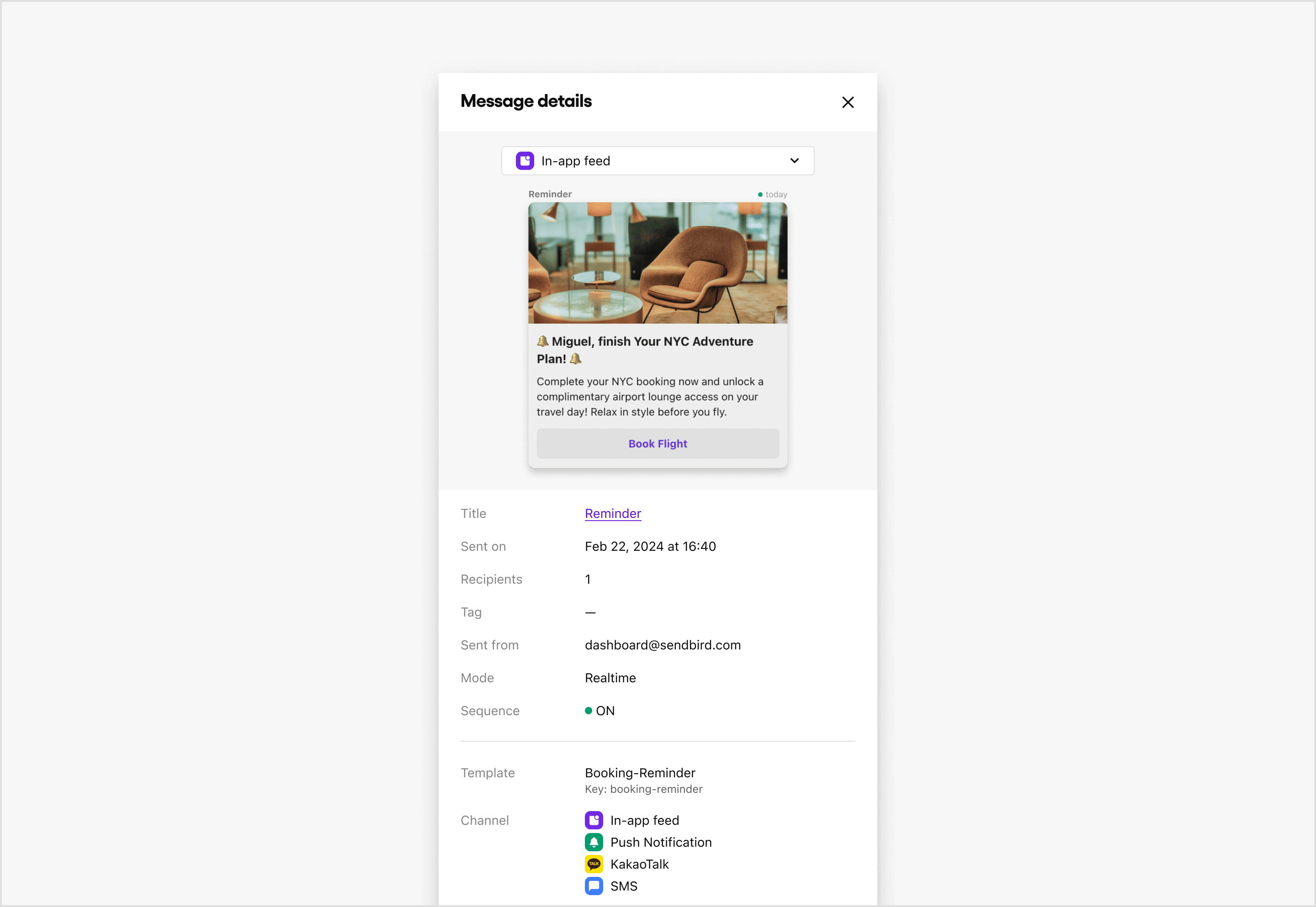 User insights | Business Messaging | Sendbird Docs