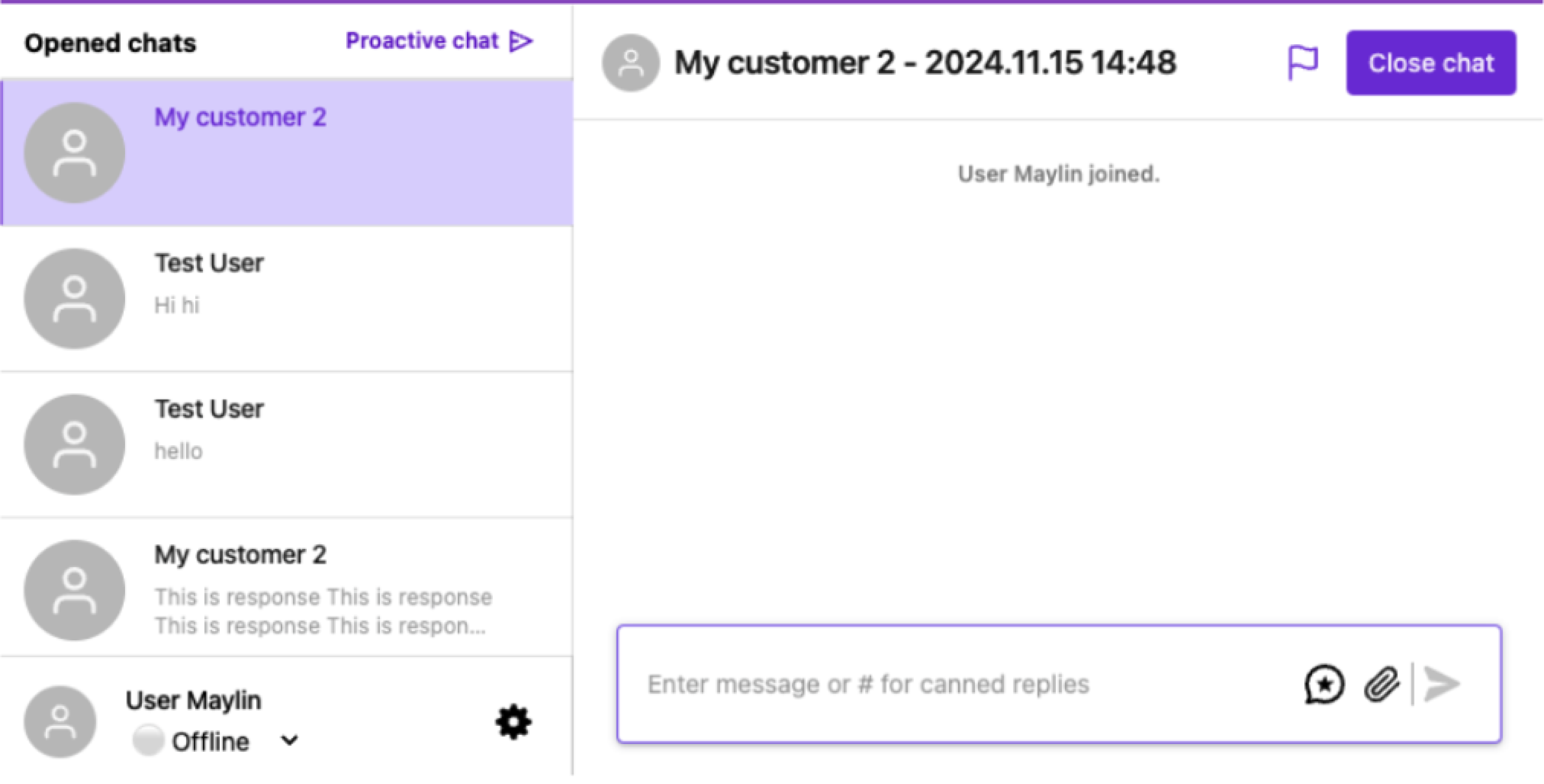 Proactive chat | Support Chat | Sendbird Docs