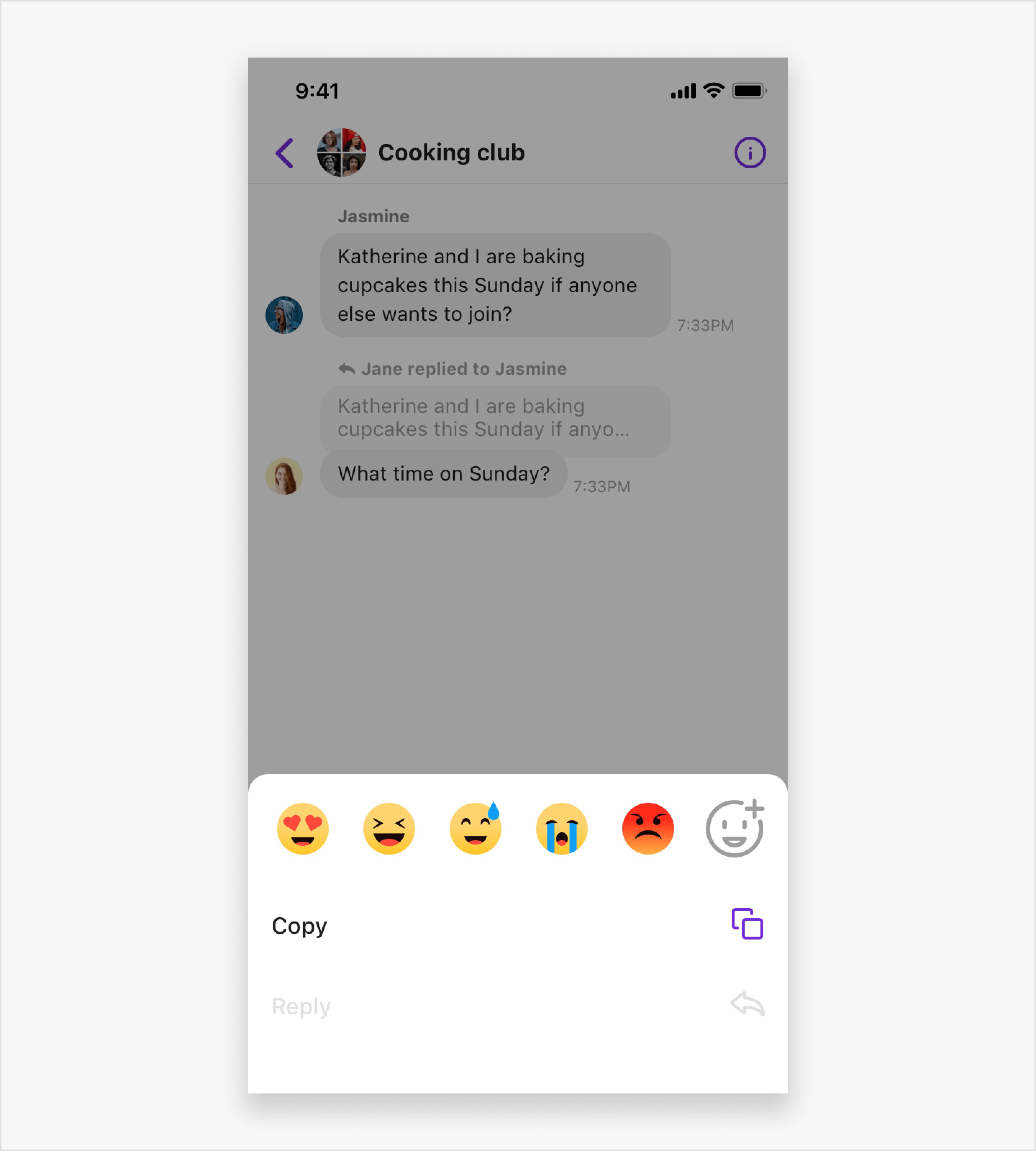 Message threading | Chat iOS UIKit SDK | Sendbird Docs