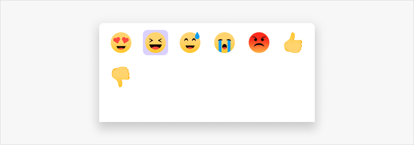 Image|Change on view when two emojis are selected.