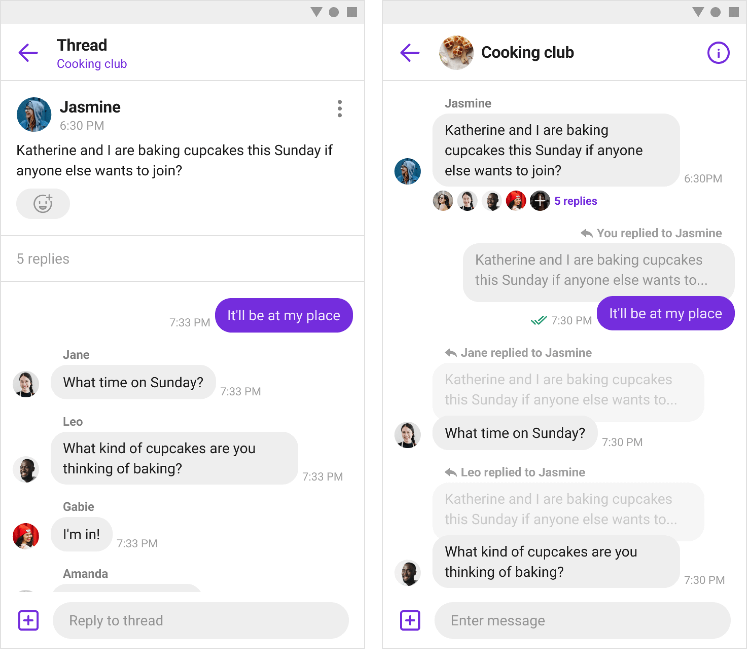 Reply to messages | Chat Android View SDK | Sendbird Docs