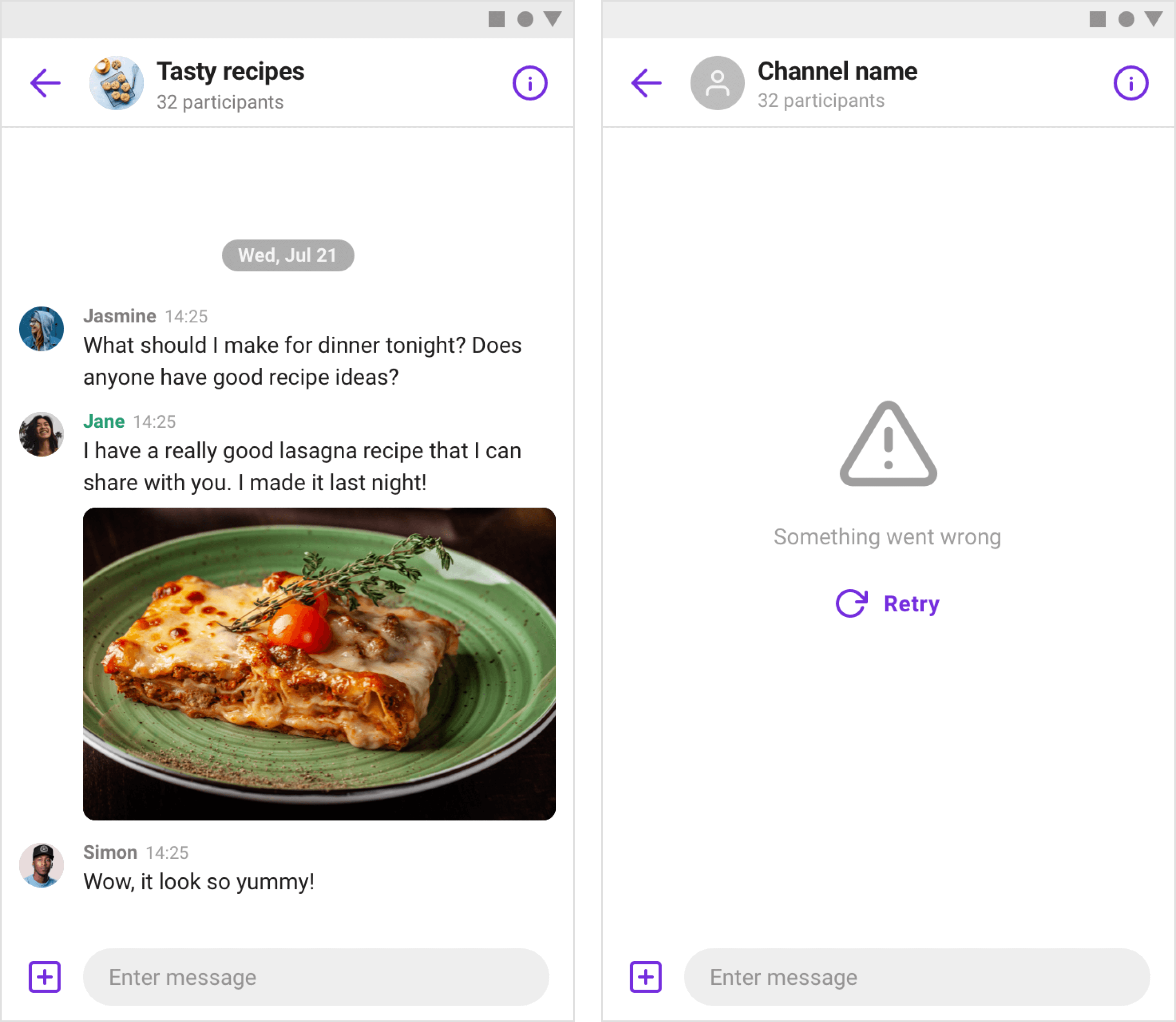 Chat in an open channel | Chat Android View SDK | Sendbird Docs