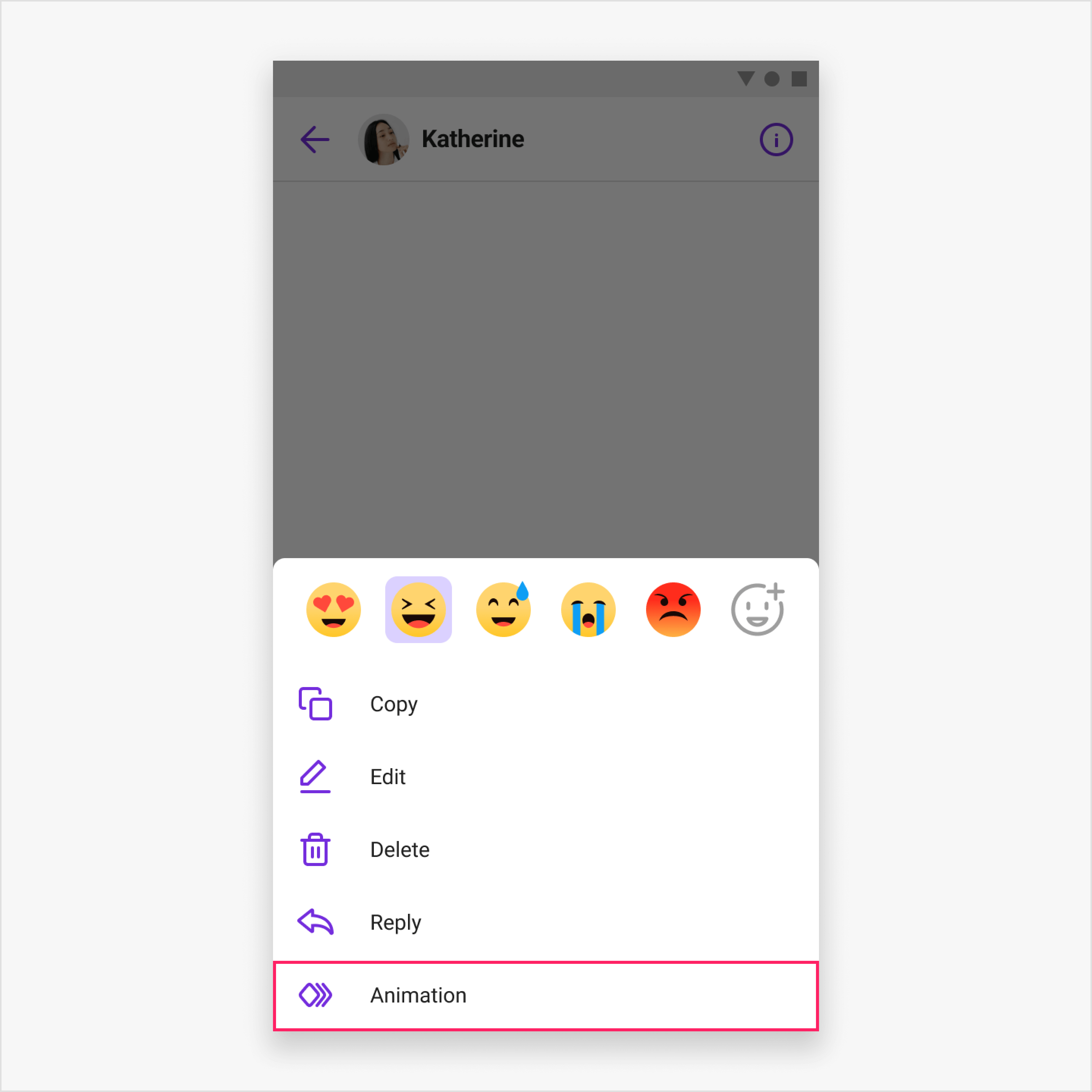Customize the message context menu | Chat Android View SDK | Sendbird Docs