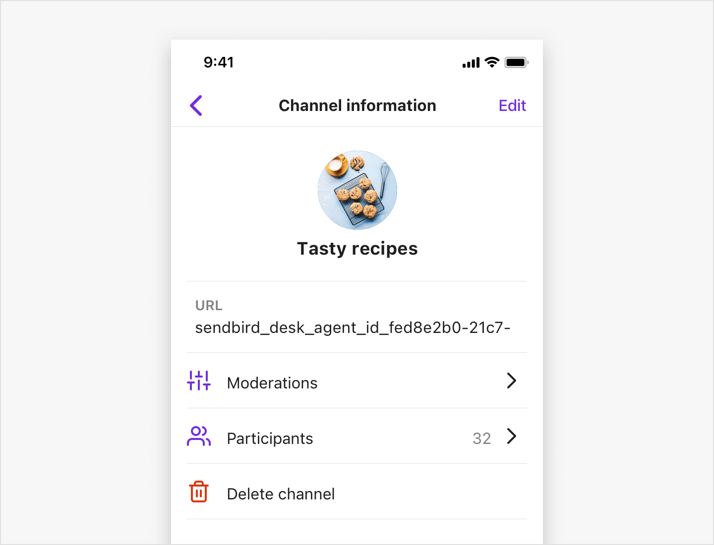 Image|Showing channel information view for operators in open channels.