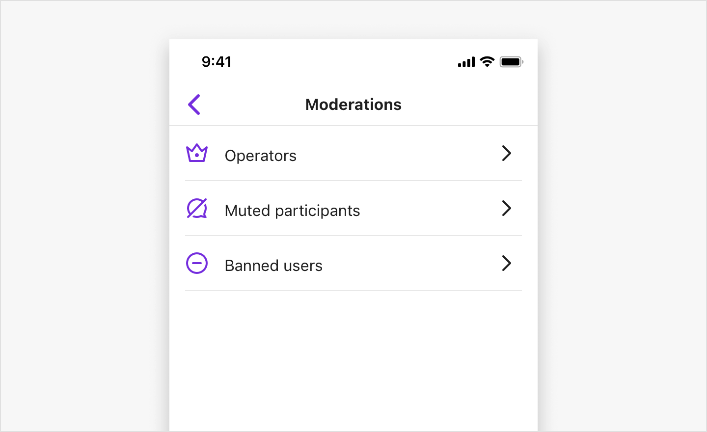 Image|Showing the moderation menu.