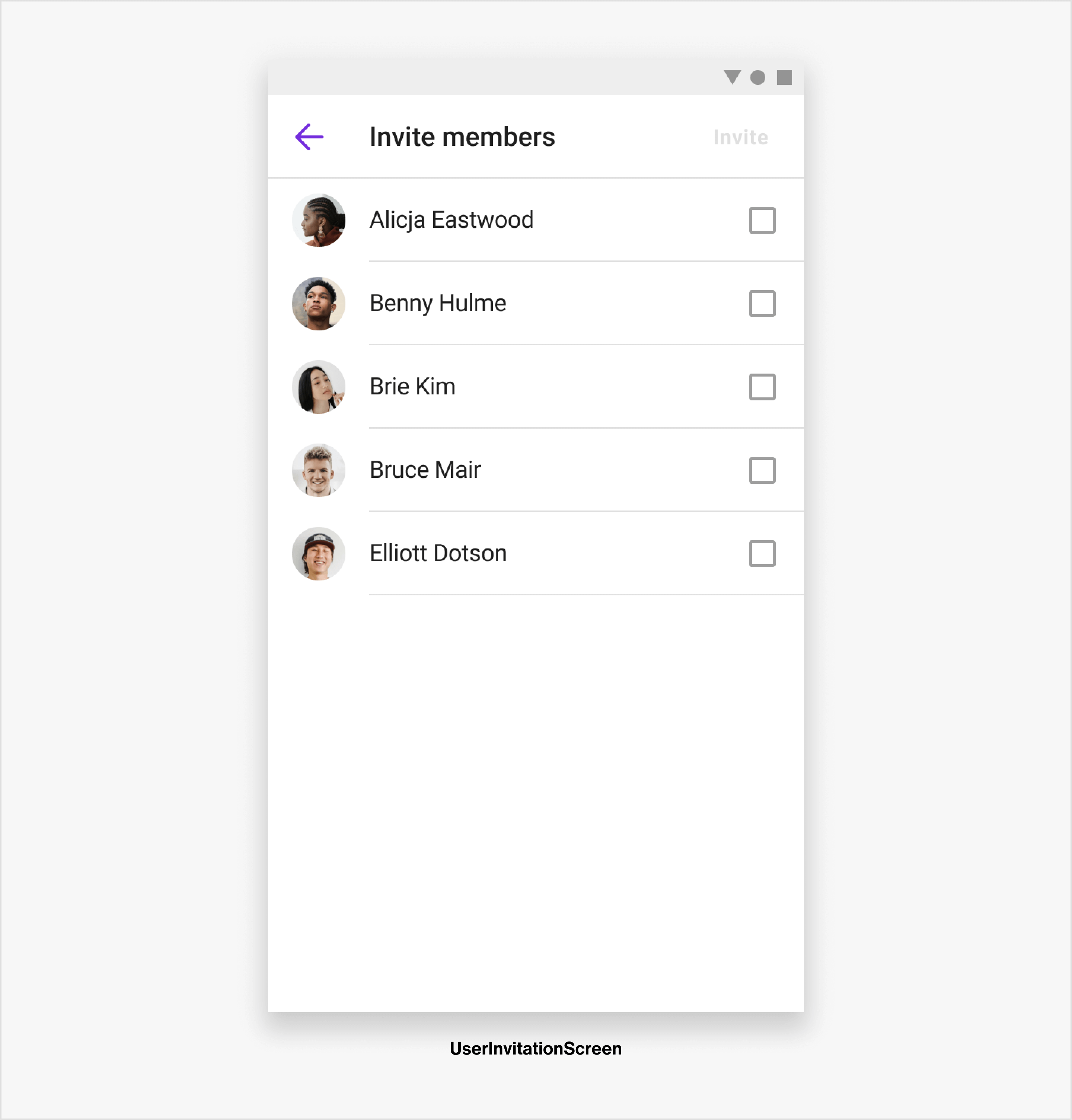Invite users | Chat Jetpack Compose SDK | Sendbird Docs