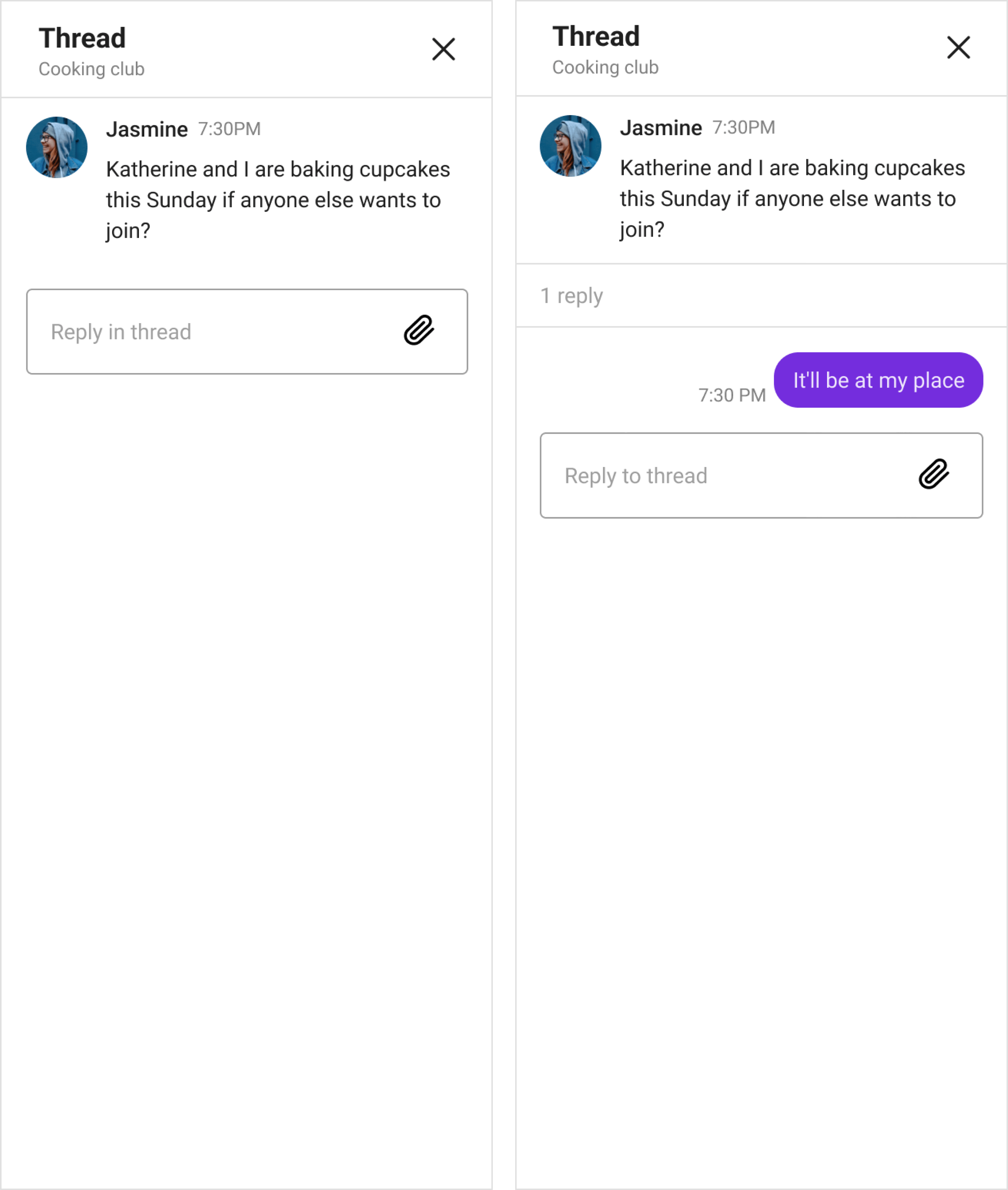 Threads | Chat React SDK | Sendbird Docs