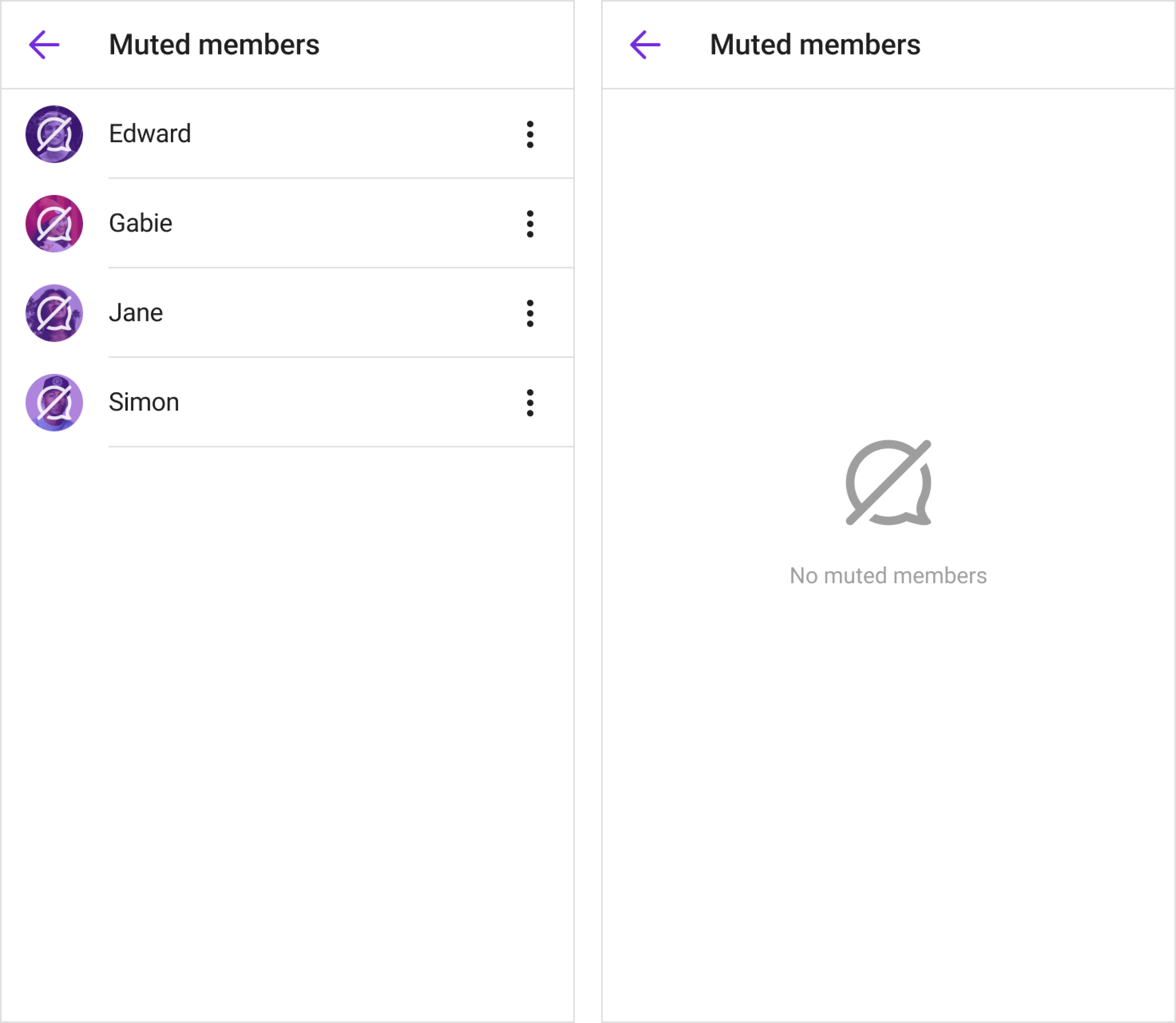 List muted members | Chat React Native SDK | Sendbird Docs